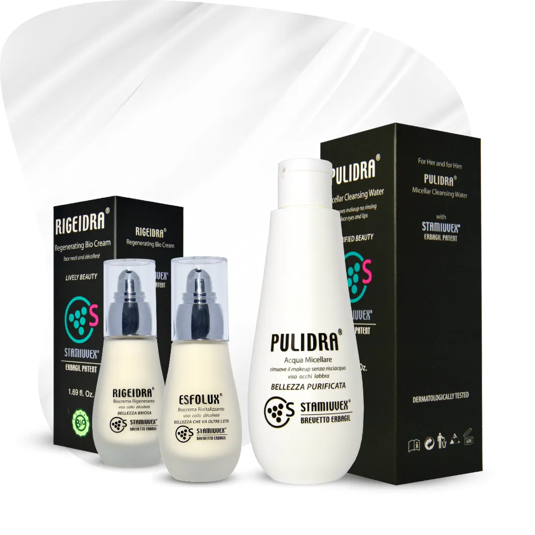 stamiuvex-sada-denni-nocni-pece Italská, přírodní anti-age BIO kosmetika, luxusní řada denní a noční péče o pleť.